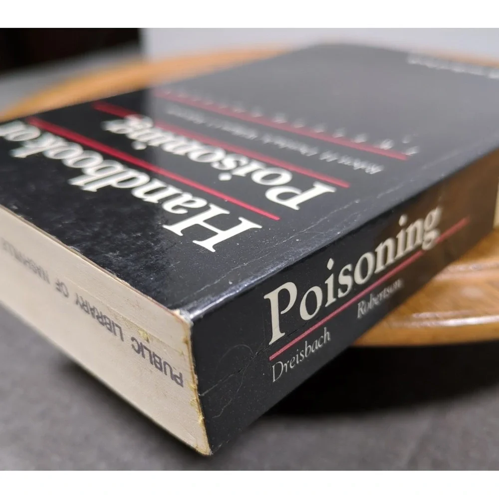 Handbook of Poisoning Twelfth Edition 1987 Robert‎ H. Dreisbach Soft Cover